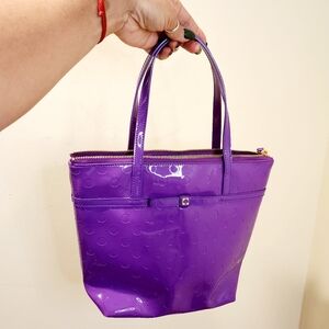 Kate Spade Glossy Purple Shoulder Bag